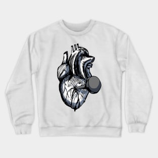 Nailed Through the Heart (Black and White) Crewneck Sweatshirt